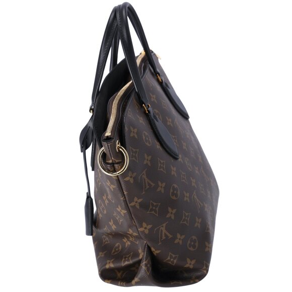 Louis Vuitton Flower Tote MM Monogram Shoulder Bag M44347 Black Brown - Picture 5 of 8
